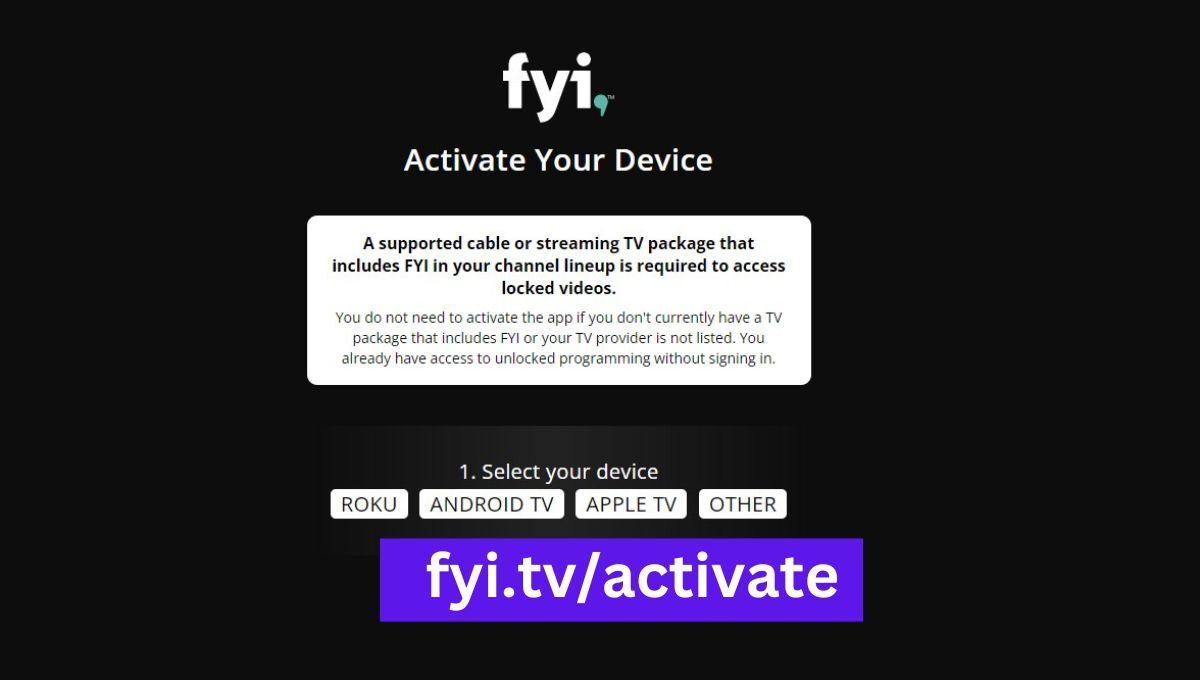 fyi.tv/activate